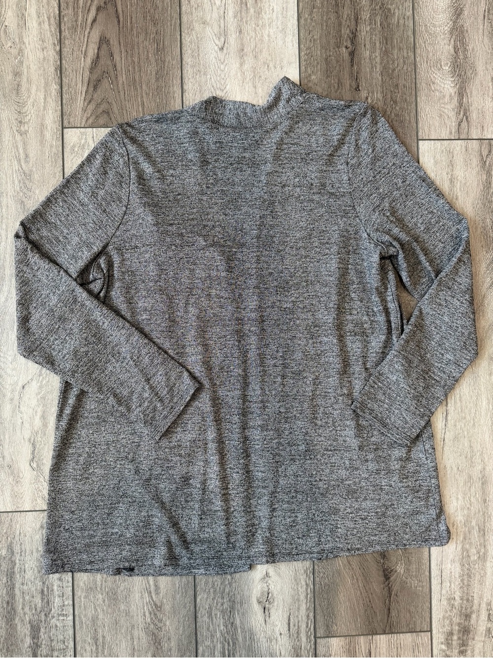 J. Jill- Wearever Collection-Classic Lightweight Gray Open-Front Cardigan - Picture 7 of 7